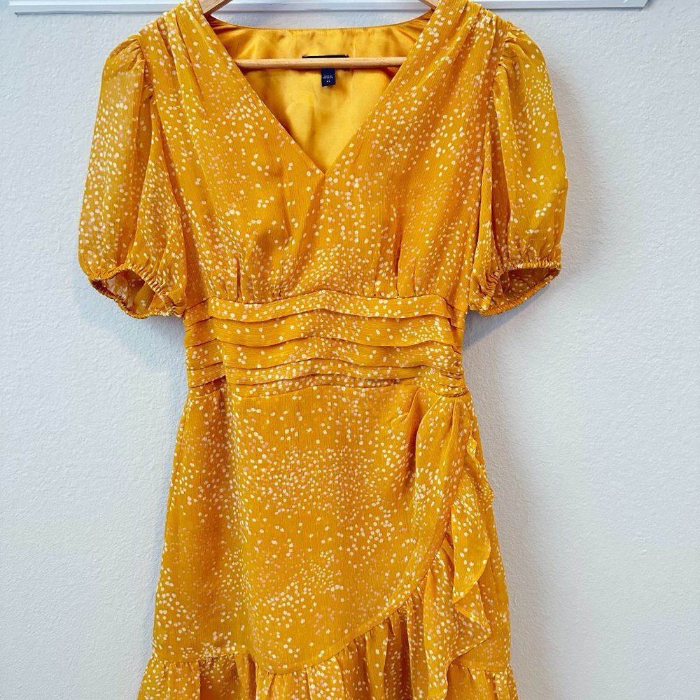 Express Yellow/Mustard spring dress
